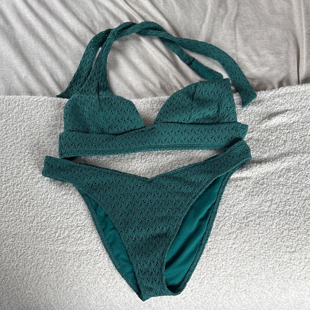 Hollister Emerald Green Bikini Set